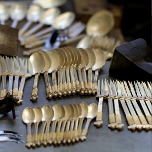 Couverts en métal argenté