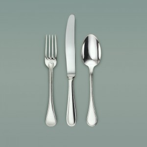 Couvert en Métal Argenté Français Modèle Jonc